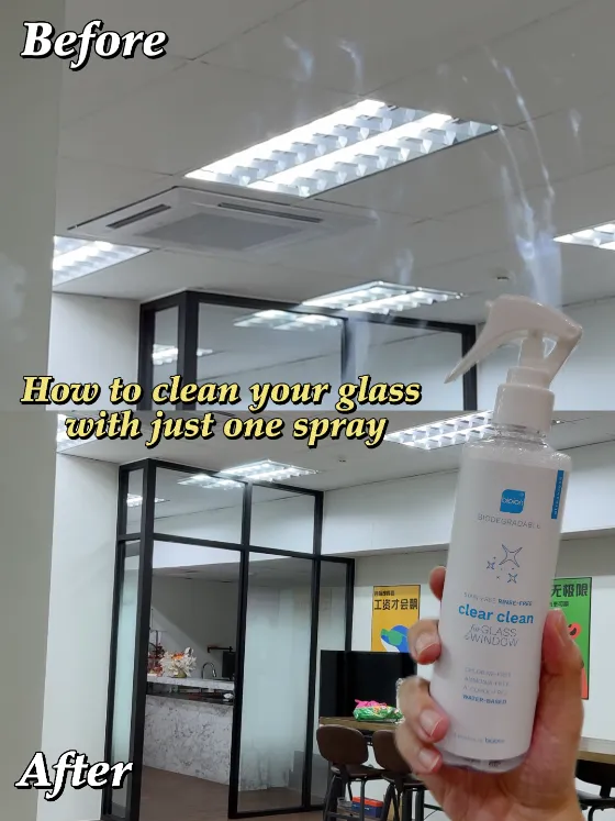How to clean your glass with just one spray, published on @ono.homefind