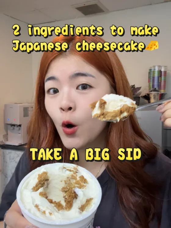 Japanese cheese cake, published on @ono.slurpslurp