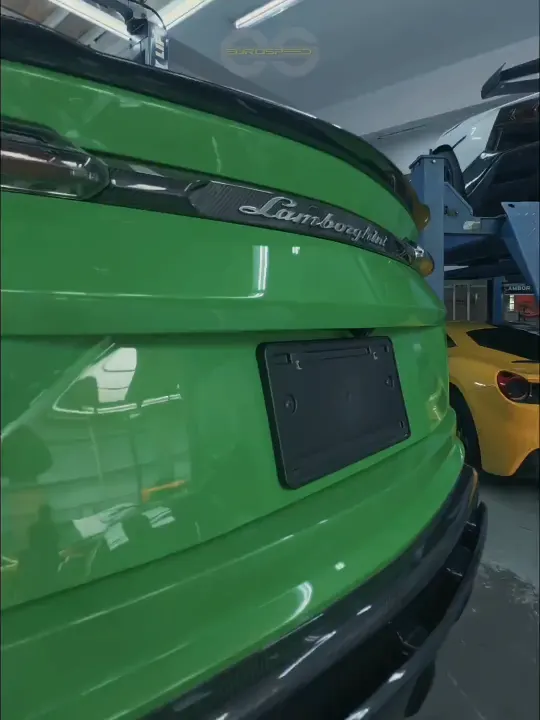 Automotive client work: a sports car filmed in a showroom